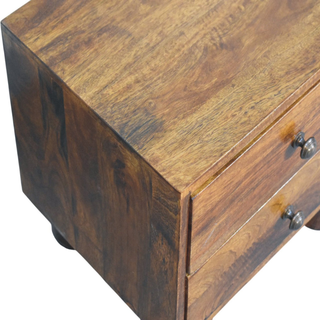 Tula 2 Drawer Chestnut Nightstand