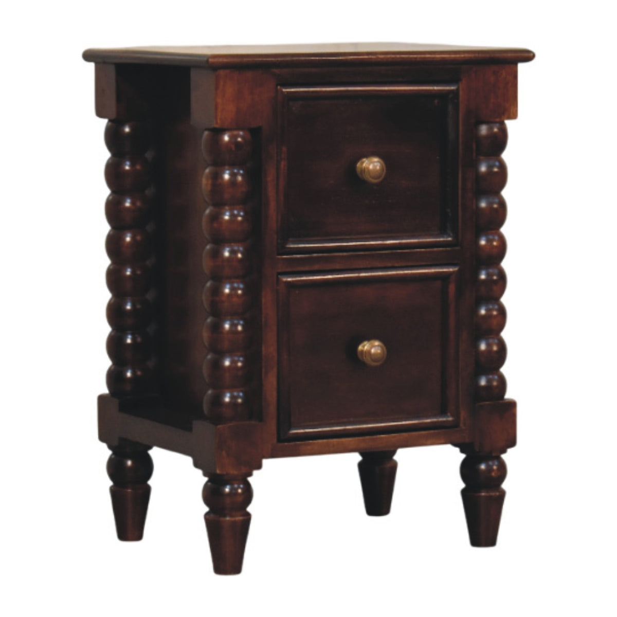 Spindle Winewood Nightstand