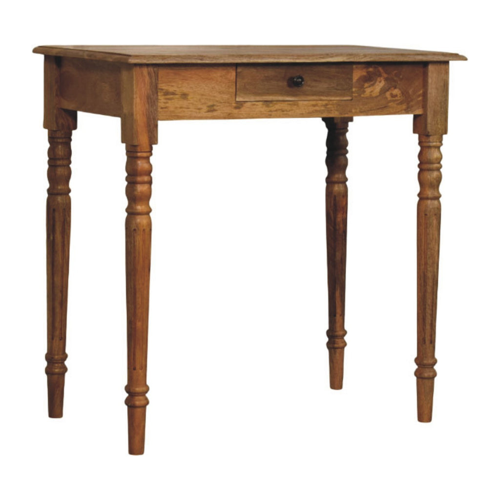Oakish Turned Leg Writing Desk