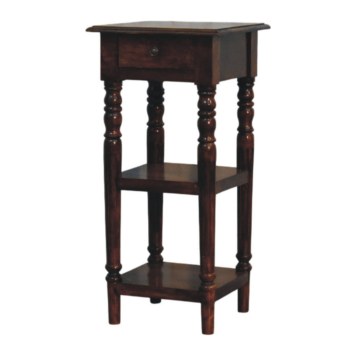 Tall Turned Leg Side Table