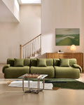 Nola Green Chenille Vacuum-Packed Modular Sofa [Pre-Order]-0