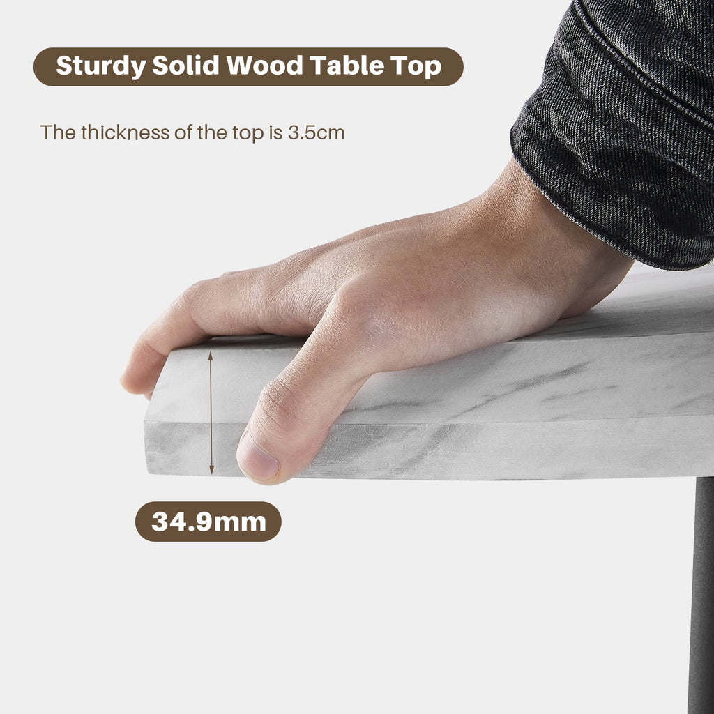 Seibold Live Edge Dining Table [120cm/140cm]-4