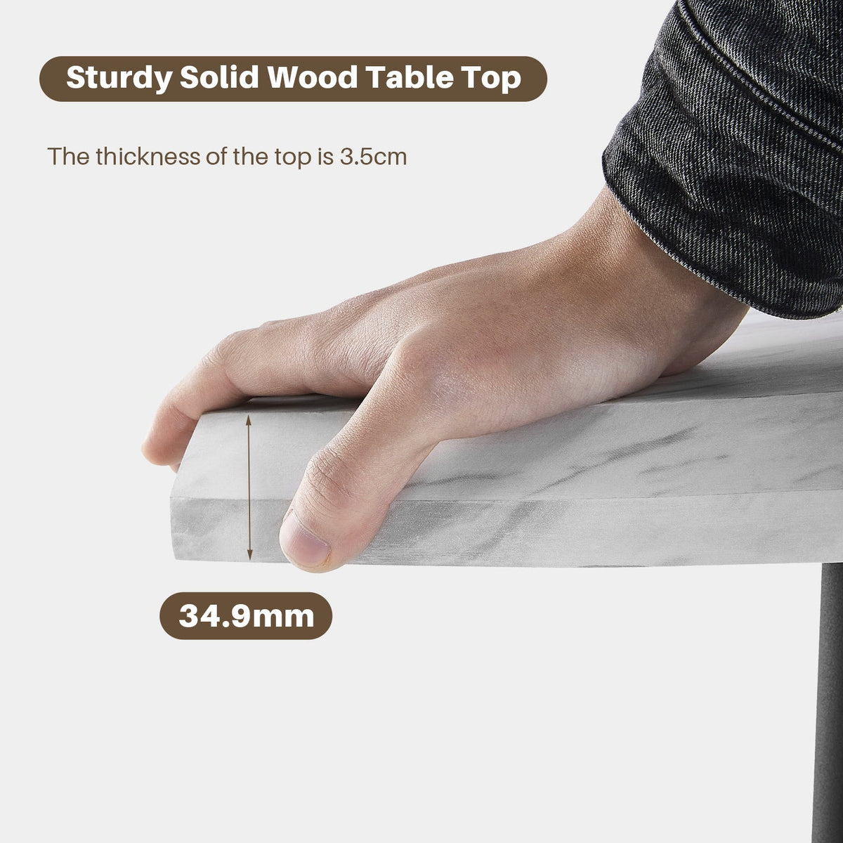 Seibold Live Edge Dining Table [120cm/140cm]-4